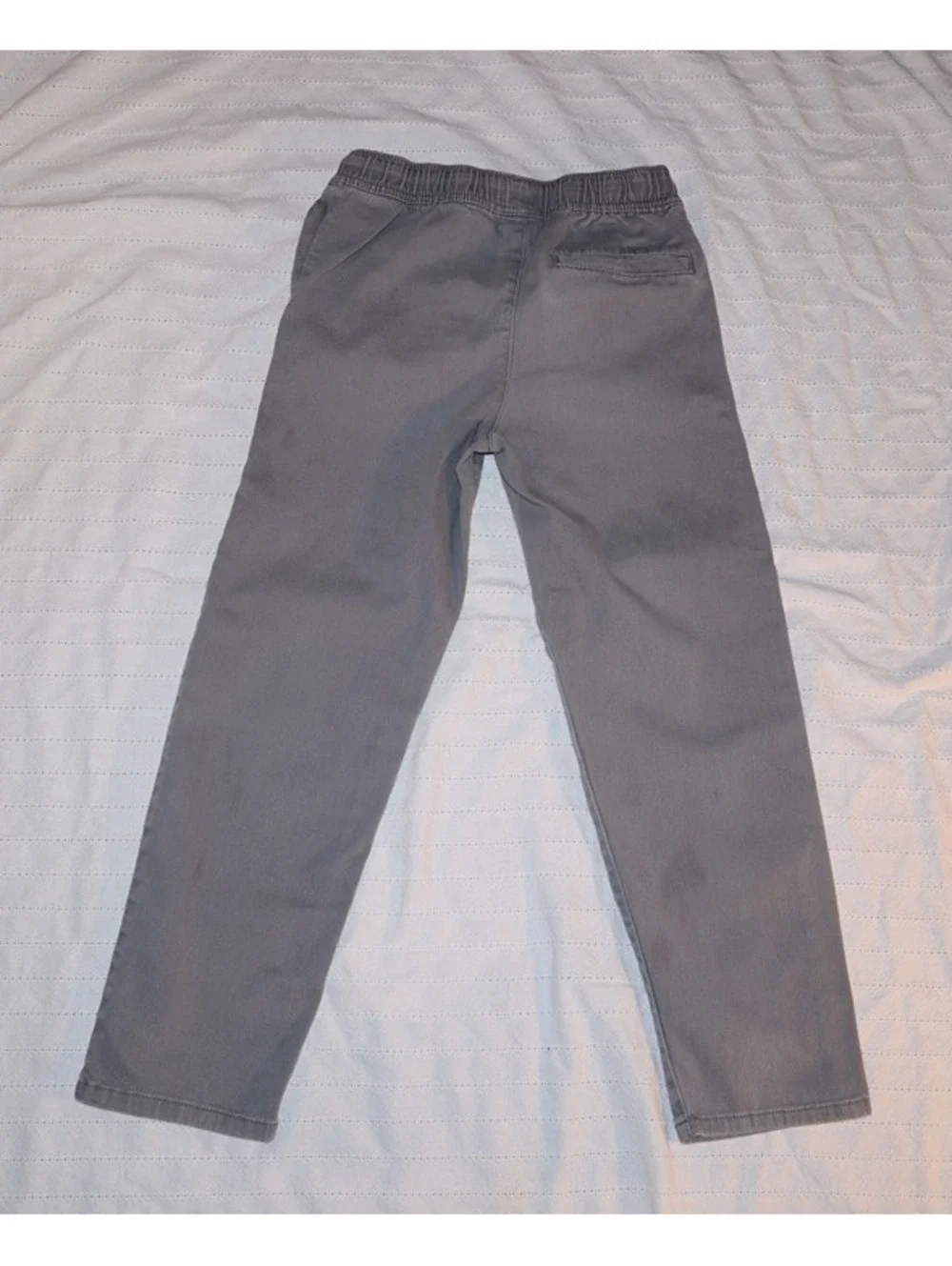 Wonder Nation Boys Pull-On Pants Size 8 Gray Straight Leg Casual